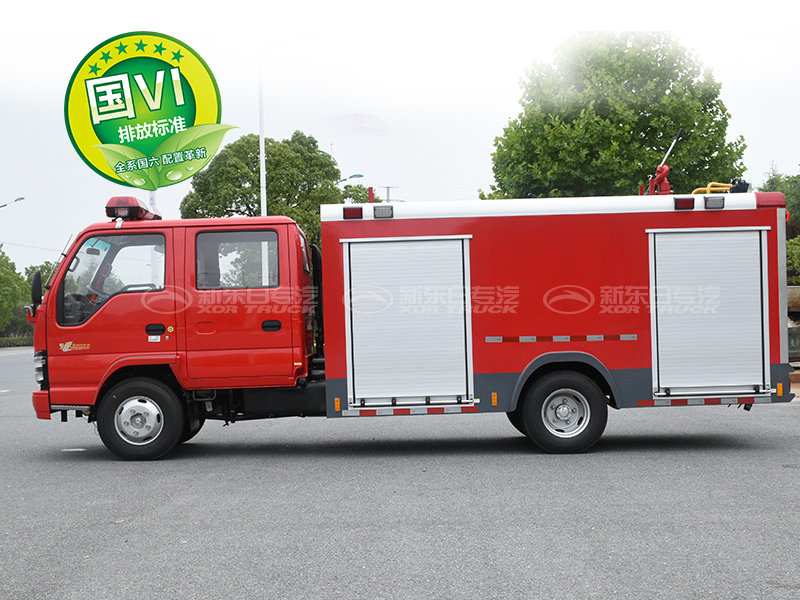 國(guó)六2.5噸五十鈴水罐消防車